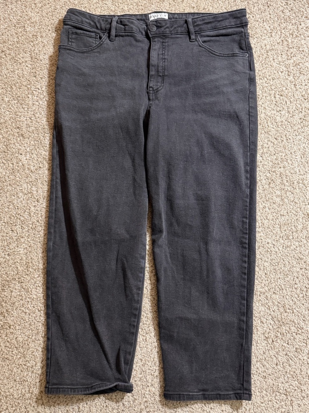 Ava & Viv Men's Straight Jeans in Black